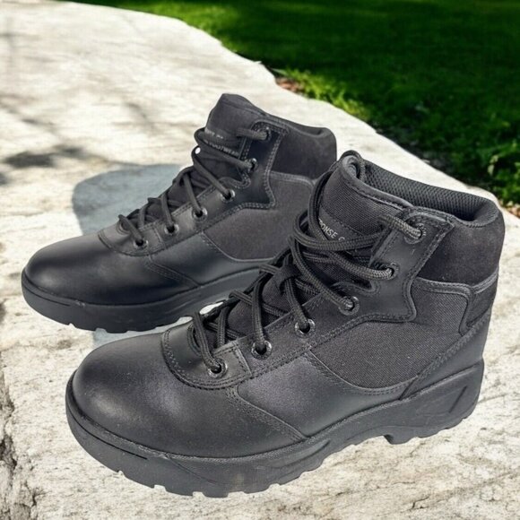 Response Gear Men’s Size 9 Tactical Footwear 6” Delivery II Leather Boots  Black - Picture 1 of 10